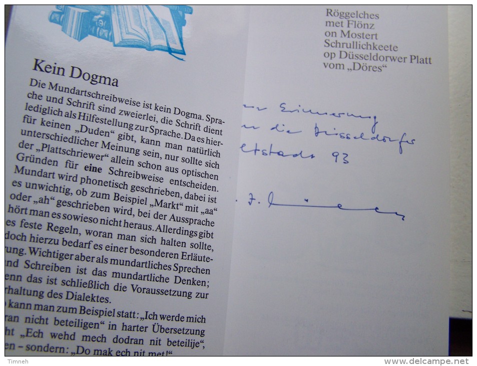 RÖGGELCHES MET FLÖNZ ON MOSTERT Serveert Vom Döres 1993  Thomas Verlag 2. Auflage - Manger & Boire