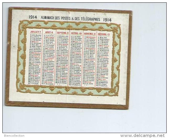 Almanach Des Postes Et Télégraphes 1914  Format 12 Cm X 9.5 Cm - Small : 1901-20