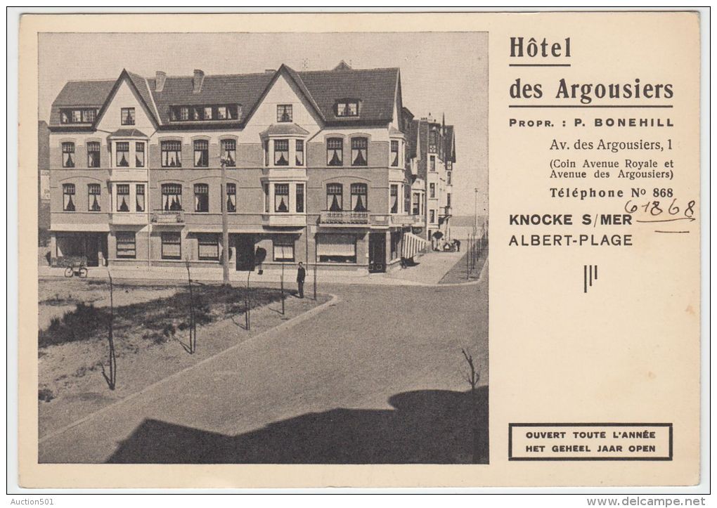 18263g HOTEL Des ARGOUSIERS - Albert-Plage - Knocke - 15x10.5c - Knokke