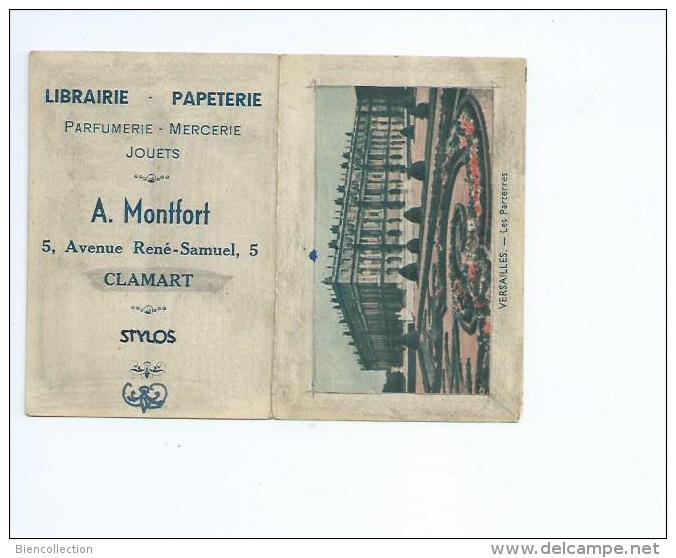 Librairie Papeterie A Montfort à Clamart:Calendrier 1947 Format  9 Cm X 6 Cm : - Small : 1941-60