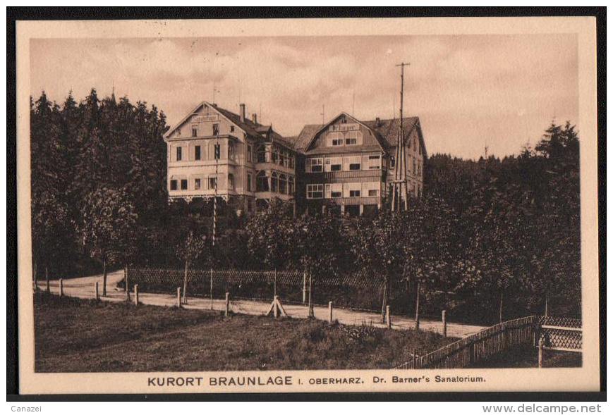 AK Braunlage, Dr. Barner's Sanatorium, Gel Verm Um 1910 - Braunlage