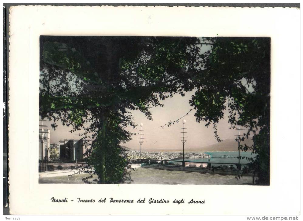 1952 NAPOLI PANORAMA DAL GIARDINO DEGLI ARANCI FG V SEE 2 SCAN - Napoli