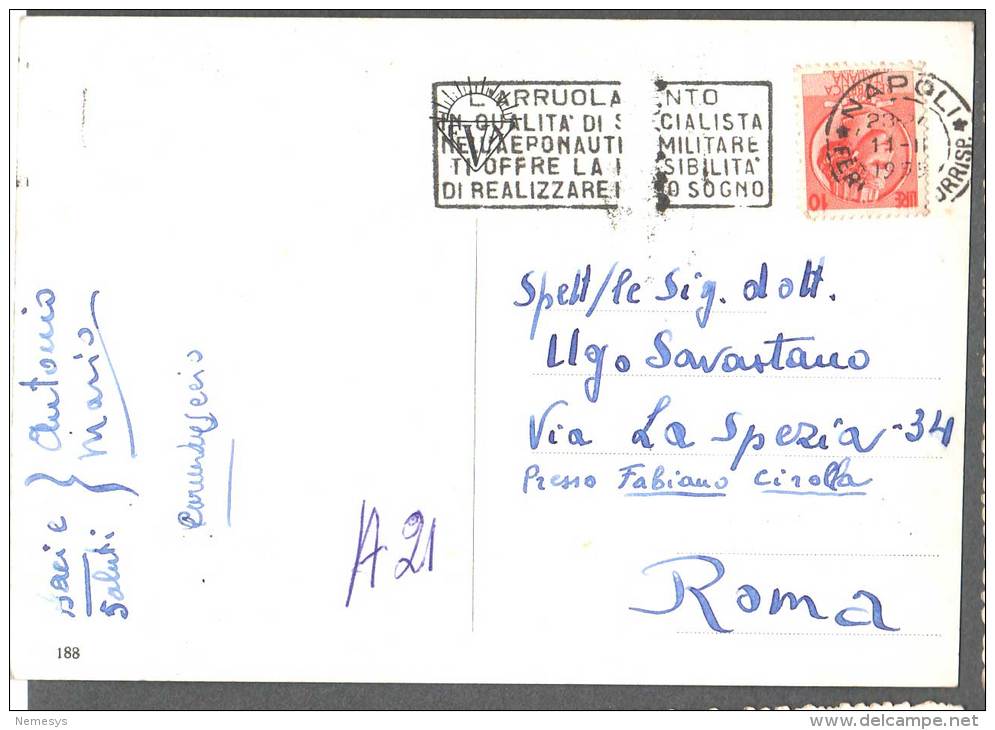 1955 NAPOLI VIA S. CARLO E MASCHIO ANGIOINO FG V SEE 2 SCAN ANIMATA FILOBUS TARGHETTA - Napoli