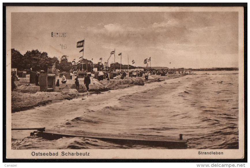 AK Ostseebad Scharbeutz, Strandleben, Gel 1929 - Scharbeutz