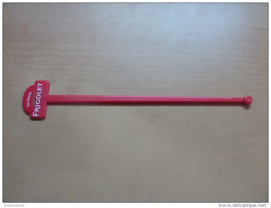 Touilleur "LES SIROPS FRIGOLET" (rouge) - Swizzle Sticks