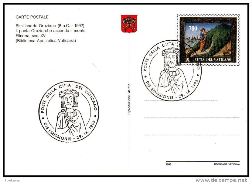 Vatican 1992, Postal Stationery, Mint - Postal Stationeries