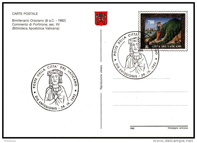 Vatican 1992, Postal Stationery, Mint - Entiers Postaux