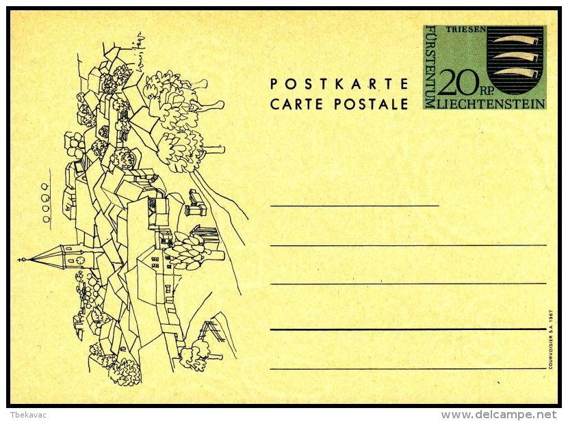 Liechtenstein 1967, Postal Stationery - Entiers Postaux