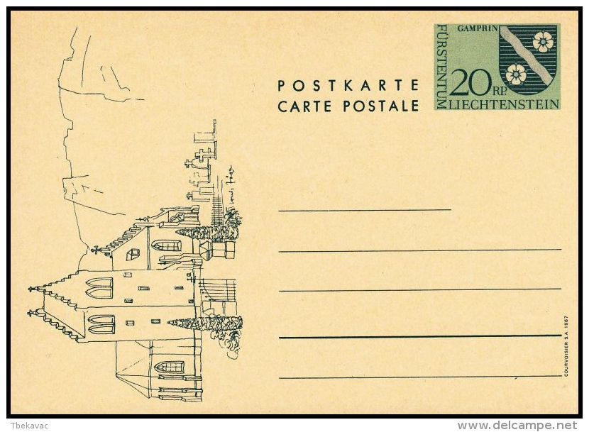 Liechtenstein 1967, Postal Stationery - Stamped Stationery