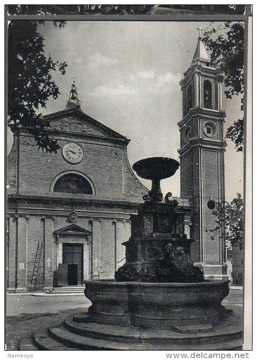 1956 GROTTAMMARE CHIESA DI S. PIO E FONTANA FG V SEE 2 SCAN - Altri & Non Classificati