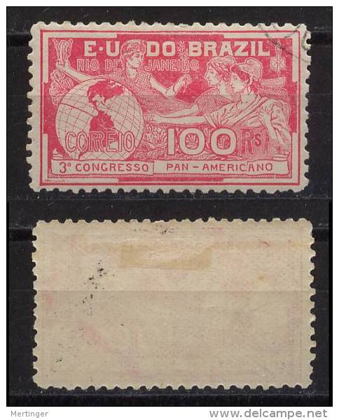 Brazil Brasilien Mi# 161 Used With Gum PANAMERICANA 1906 - Nuovi