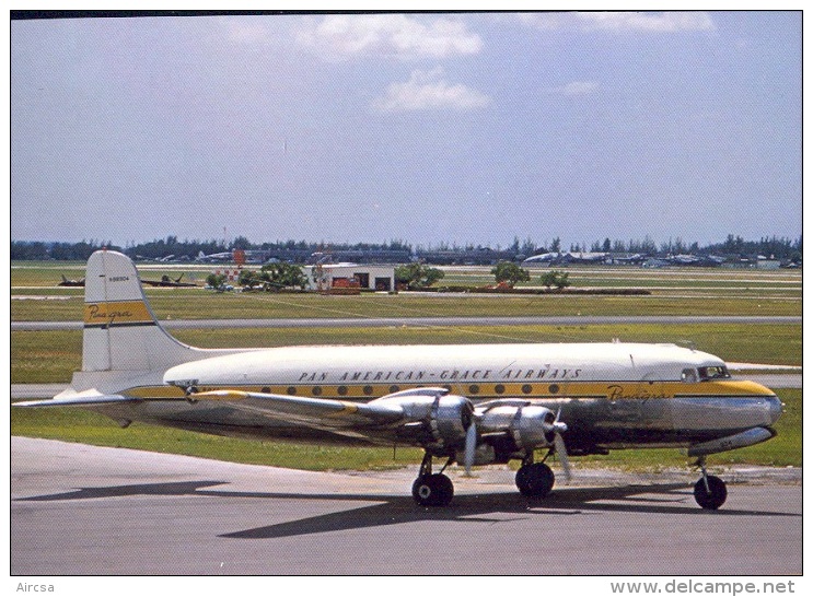 Aviation Postcard-411 - PAN AMERICAN GRACE -PANAGRA -Douglas DC-4 - 1946-....: Moderne