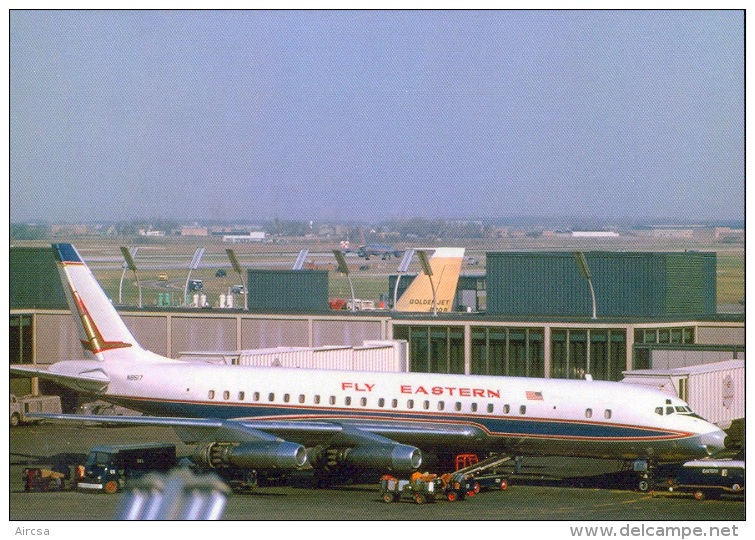 Aviation Postcard-410 -FLY EASTERN  -Douglas DC-8 - 1946-....: Ere Moderne