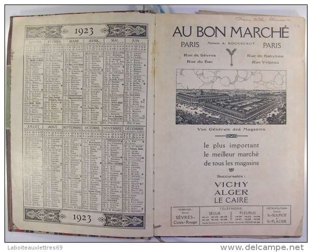 AGENDA DU BON MARCHE 1923 - Kleding & Textiel