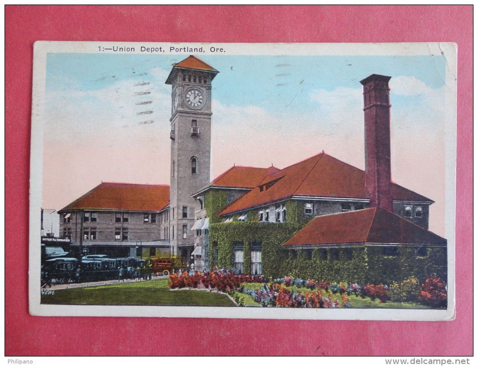 Train Depot--Portland,OR--cancel 1930--PJ116 - Portland