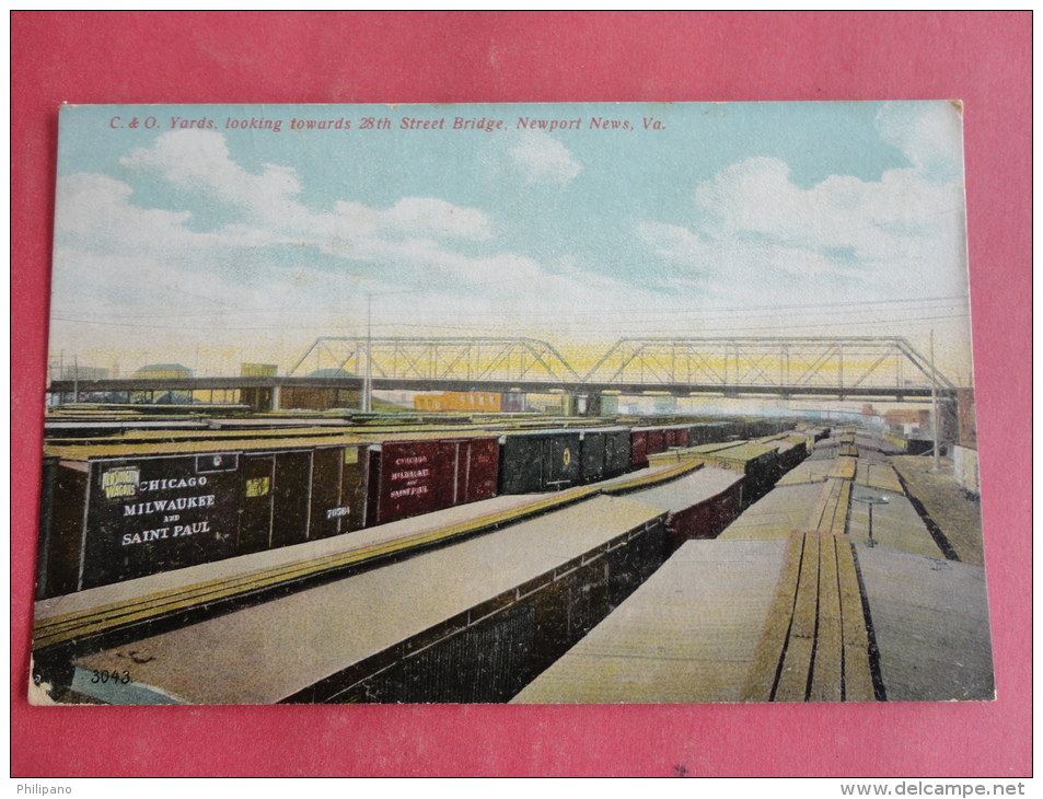 Train Depot--Newport News,VA--cancel 1909--PJ117 - Newport News