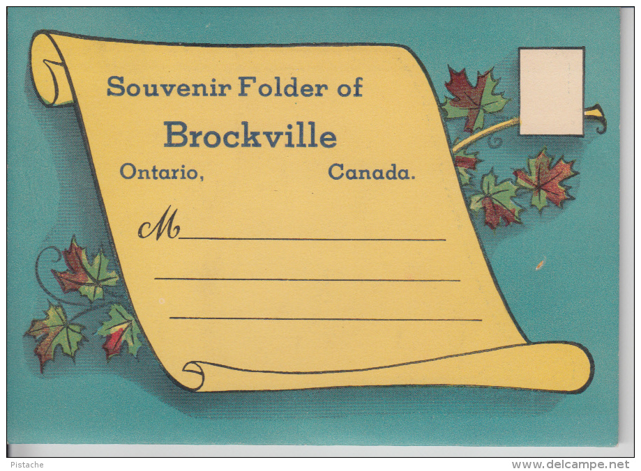 Souvenir Folder Pochette - Brockville Ontario Canada - Mint - Excellent Condition - 2 Scans - Brockville