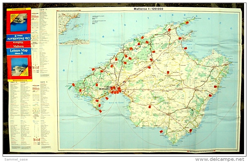 Marco Polo Freizeitkarte Mallorca  1:120.000  -  Mit Beschreibungen Von Ausflugszielen - Mappemondes