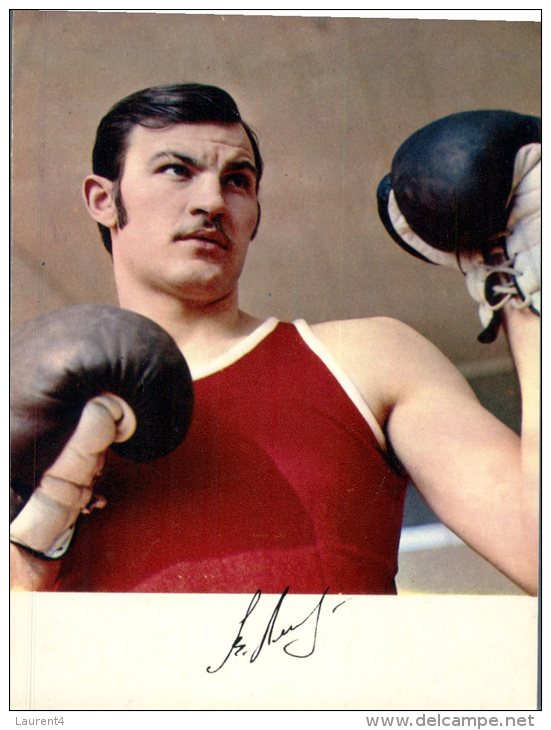 (777) Russian Olympic Games Winner Autograph Postcard - Sport : Boxing - Pugilato