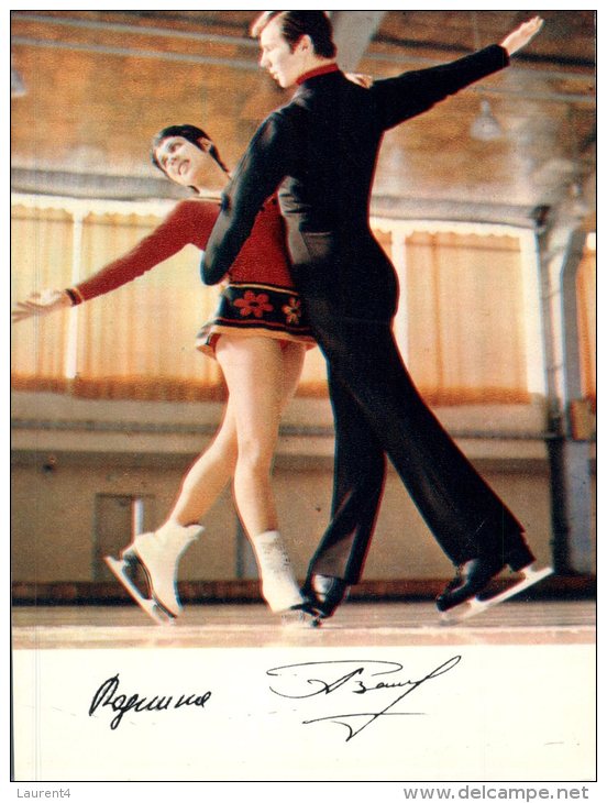 (777) Russian Olympic Games Winner Autograph Postcard - Sport : Ice Skating - Eiskunstlauf