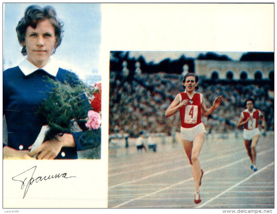 (777) Russian Olympic Games Winner Autograph Postcard - Sport : Athletisme - Athletic - Atletiek