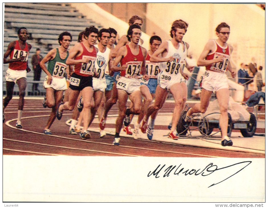 (777) Russian Olympic Games Winner Autograph Postcard - Sport : - Atletica