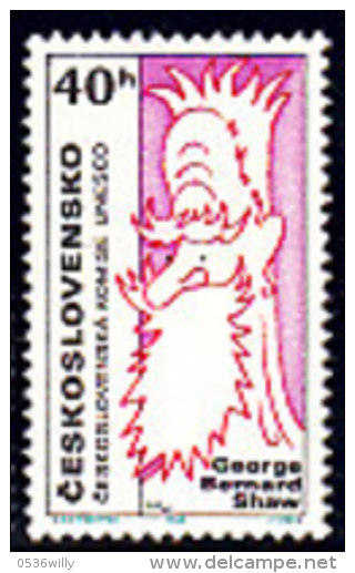 Tschechoslowakei 1968. Persönlichkeiten, U.a. K. Capek, Redakteur U. B. Shaw, Zeitungsmitarbeiter (B.1201) - Ungebraucht