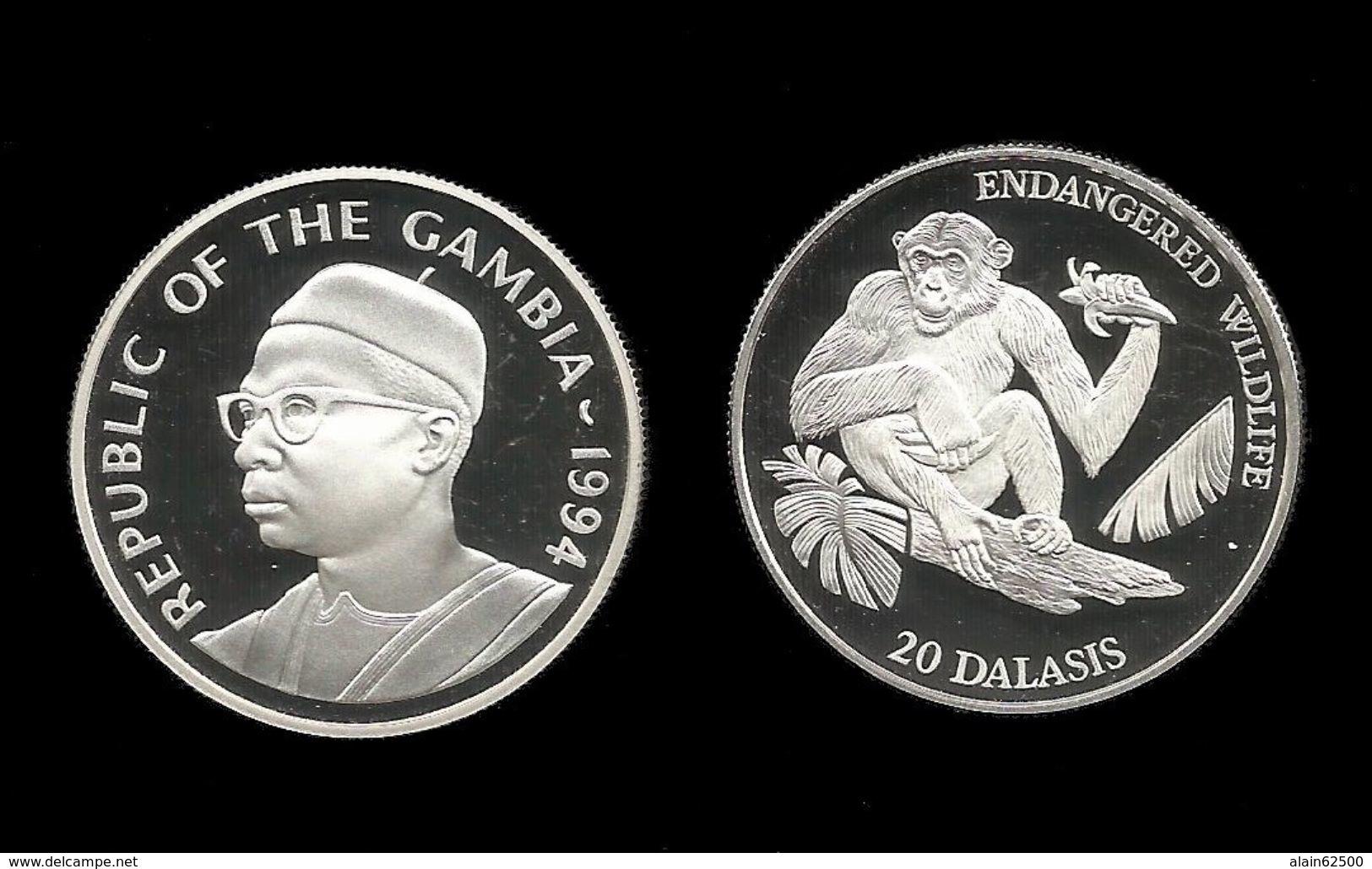 GAMBIE . Sir Dawdak JAWARA .  20 DALASIS . 1994 . - Gambia