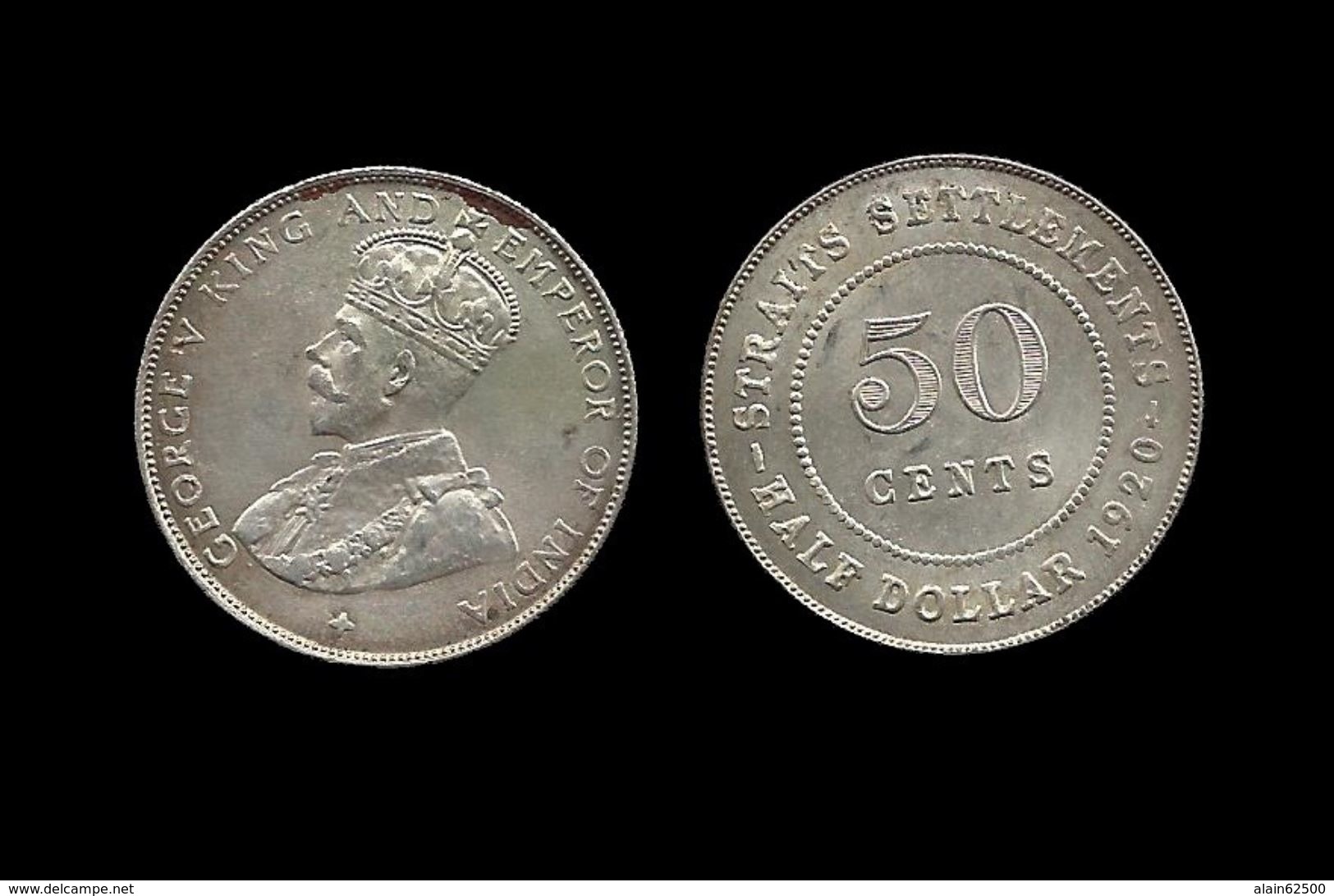 GRANDE - BRETAGNE .  GEORGE V . ( 1910. 1936 ) . HALF DOLLAR . 1920 . - Colonies