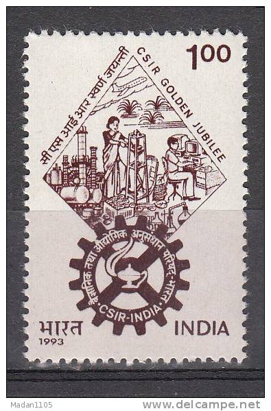 INDIA, 1993, Golden Jubilee Of Council Of Scientific And Industrial Research, (CSIR), MNH, (**) - Neufs