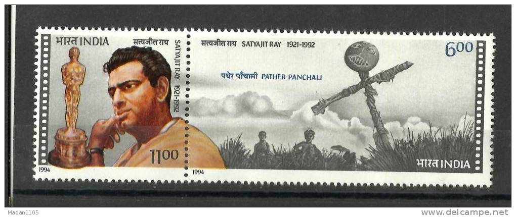 INDIA, 1994, Satyajit Ray, Film Director And Writer,   MNH, (**) - Ungebraucht