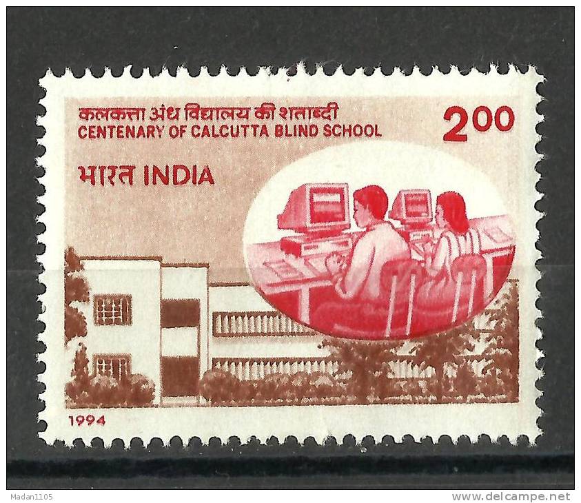 INDIA, 1994, Centenary Of Calcutta Blind School,   MNH, (**) - Neufs