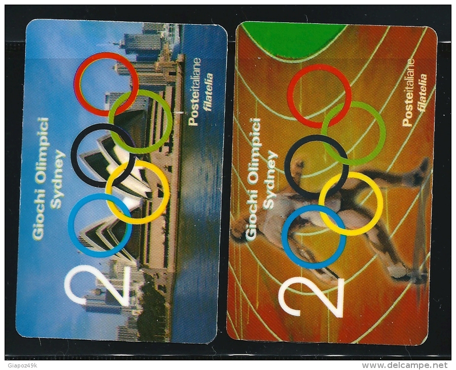 ITALIA  2000 - Giochi Olimpici SYDNEY = Le 2 Più RARE - Serie Compl. - COPPIA - Tessere Filateliche