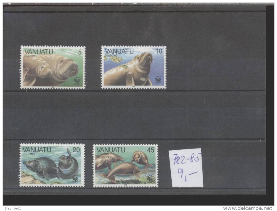 Vanuatu ** 782-785 Wassertiere - Vanuatu (1980-...)