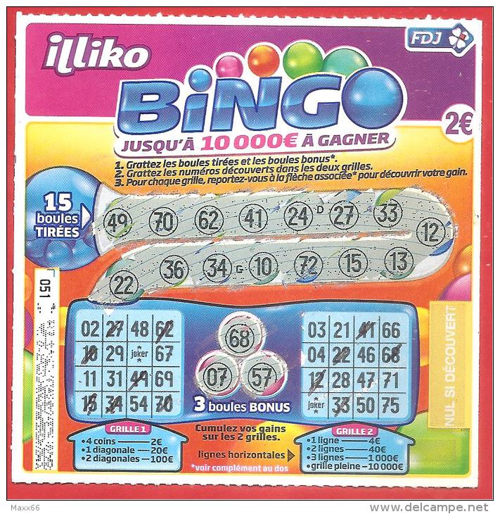 Lottery Tickets - FRANCIA - FRANCE - LOTTERIA ISTANTANEA - LOTTERY TICKET -  GRATTA E VINCI - ILLIKO BINGO - € 2,00