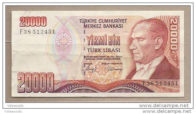 Turchia - Banconota Circolata Da 20.000 Lire P-201a - 1988 - Turchia