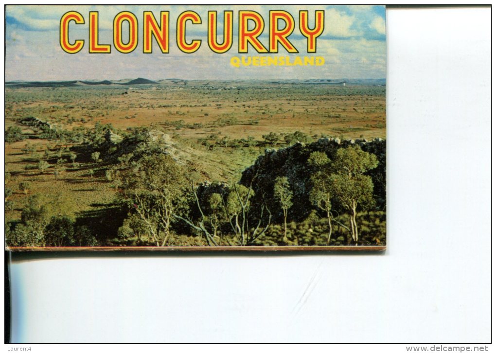 (postcard Booklet 25) Australia - QLD - Older Booklet - Cloncurry (show Airport´s Runway) - Outback