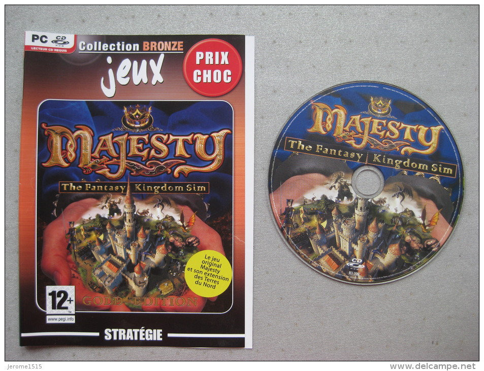 Jeux PC : Majesty The Fantasy Kingdom + Extension Terres Du Nord   2 Jeux & - Giochi PC