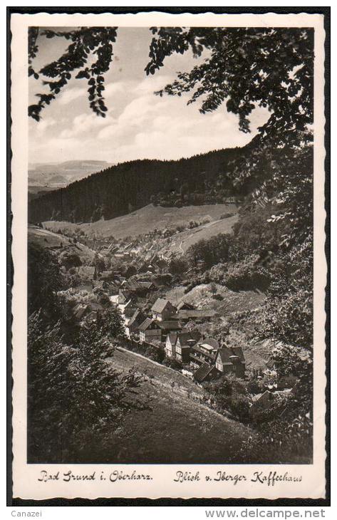 AK Bad Grund, Blick Vom Iberger Kaffeehaus, Gel 1953 - Bad Grund