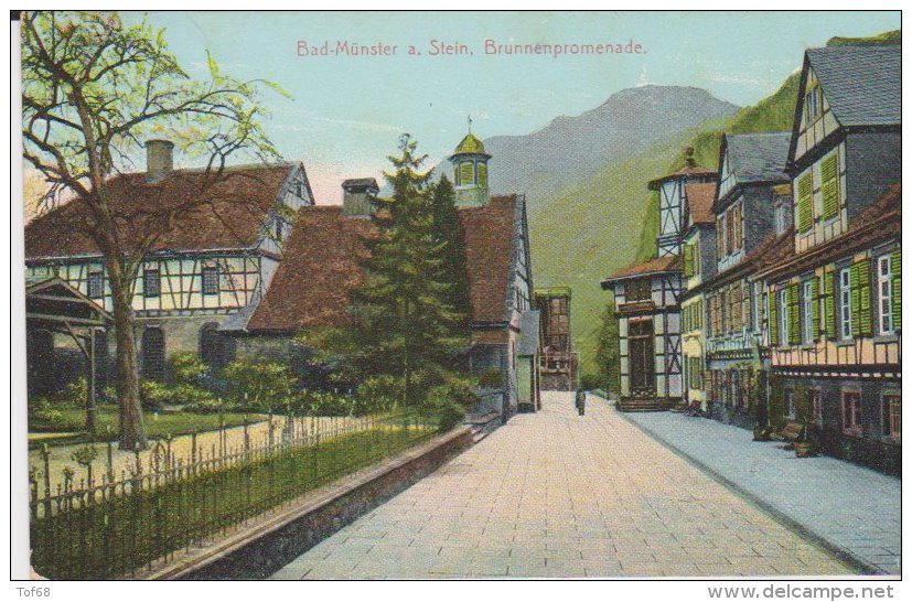 Bad Munster Am Stein Brunnenpromenade 1910 - Bad Muenster A. Stein - Ebernburg