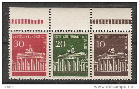 Germany (Berlin) 1966  MH.5  (**) MNH  Mi.W 43 - Zusammendrucke