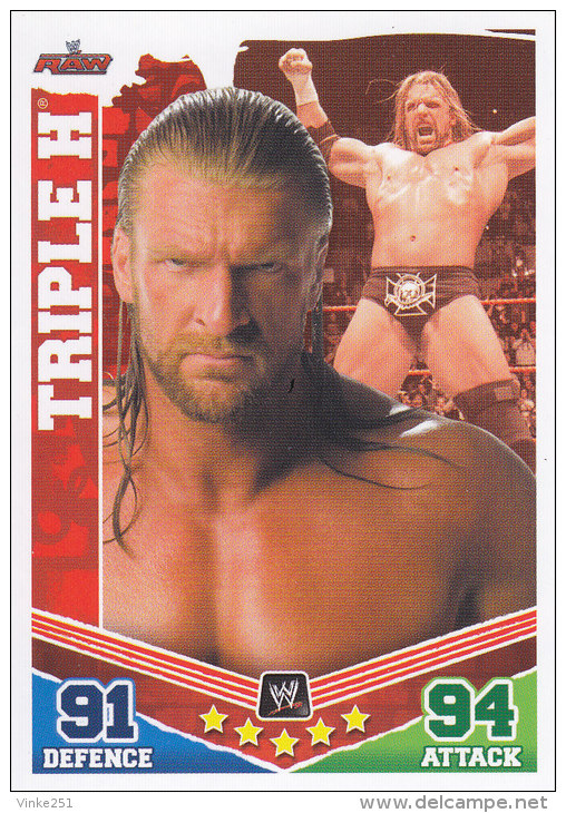 Carte CATCH SLAM ATTAX MAYHEM RAW TRIPLE H - Tarjetas