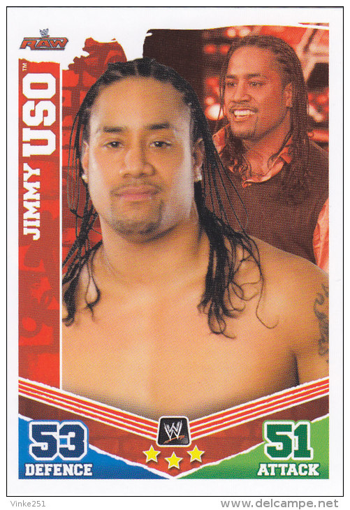 Carte CATCH SLAM ATTAX MAYHEM RAW JIMMY USO - Trading Cards