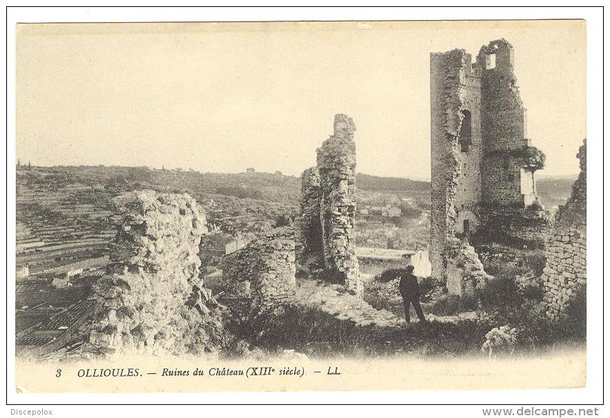 I191 Ollioules - Ruines Du Chateau - Castello Schloss Castle Castillo / Non Viaggiata - Ollioules