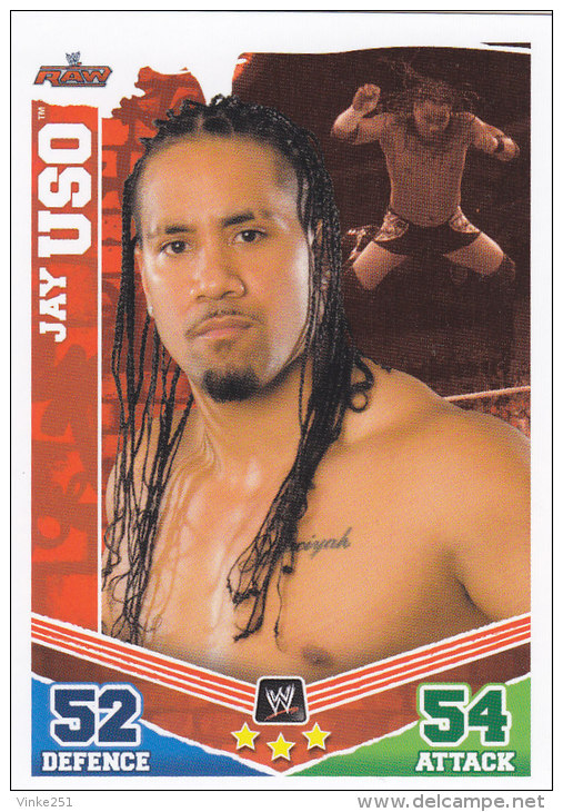 Carte CATCH SLAM ATTAX MAYHEM RAW JAY USO - Trading Cards