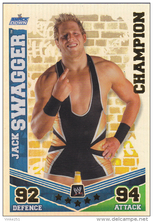 Carte CATCH SLAM ATTAX MAYHEM SMACKDOWN CHAMPION JACK SWAGGER - Trading-Karten