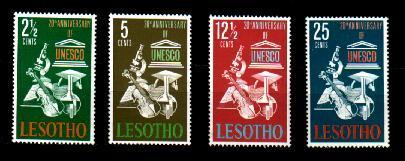 LESOTHO 1966 Mint Hinged Stamp(s) Unesco 21-24 #2601 - UNESCO