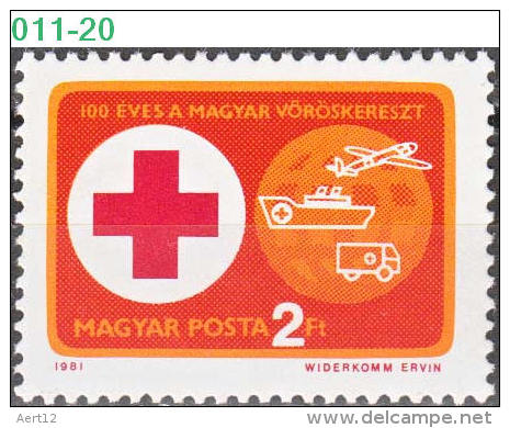 HUNGARY, 1981, Hungarian Red Cross, MNH (**), Sc/Mi 2686/3493A - Neufs