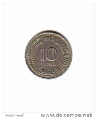 SINGAPORE    10  CENTS  1977 (KM # 3) - Singapur