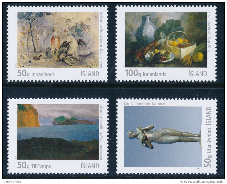 ICELAND/Island 2012, Icelandic Visual Arts III - Set Of 4v** - Unused Stamps